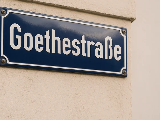 Straße, Namensschild-Prüfung